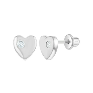 Details about  / 925 Silver CZ Infinity Hearts Dangle Earrings